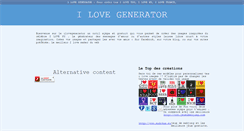 Desktop Screenshot of ilovegenerator.com
