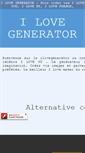 Mobile Screenshot of ilovegenerator.com
